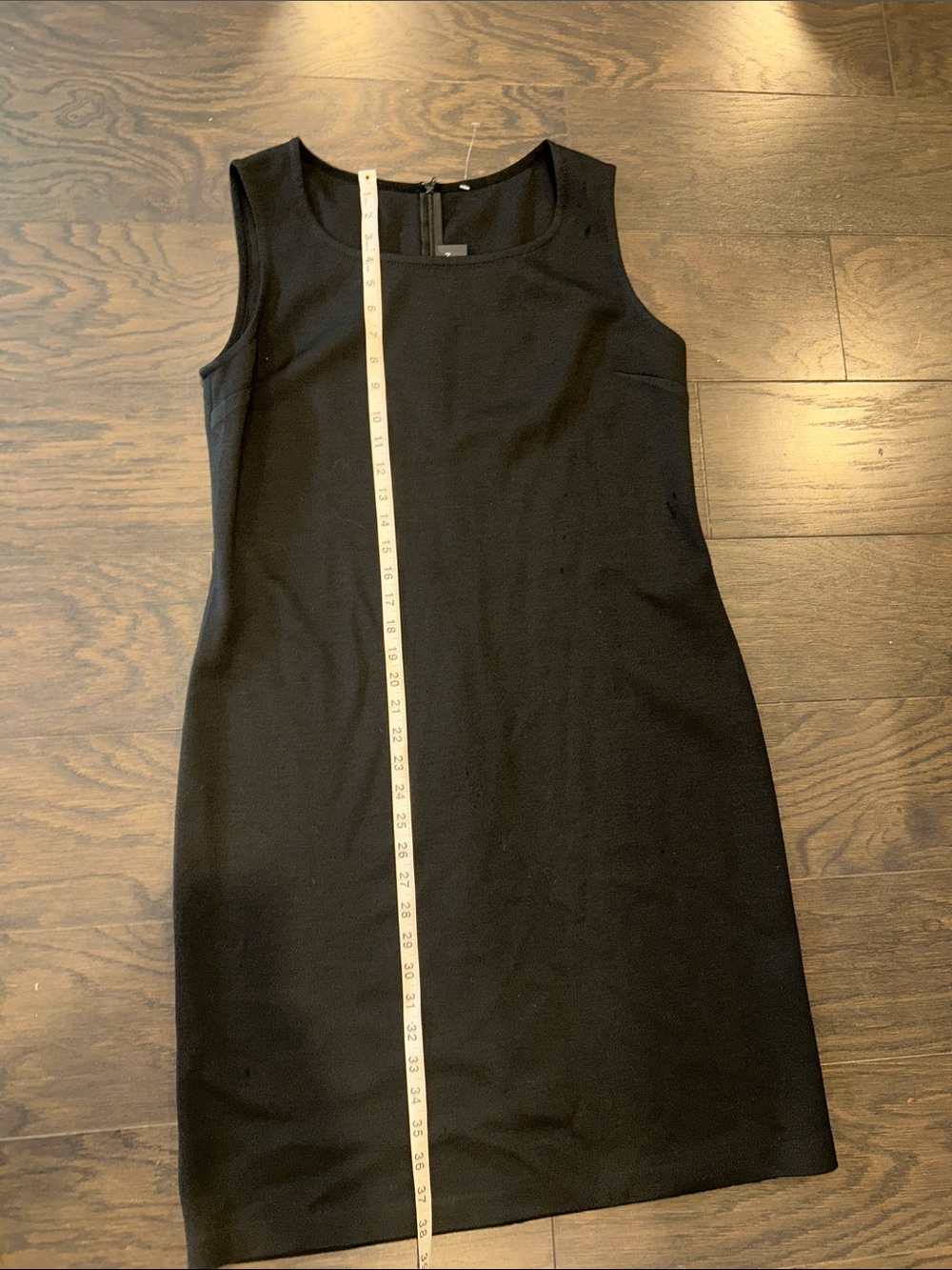 St. John Sleek Black Sleeveless Midi Dress - Picture 7 of 8